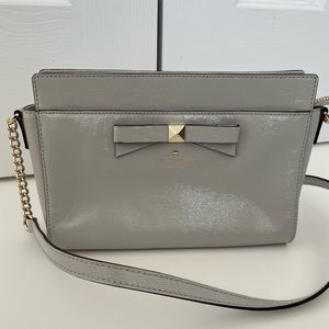 Glossy Gray Kate Spade Satchel